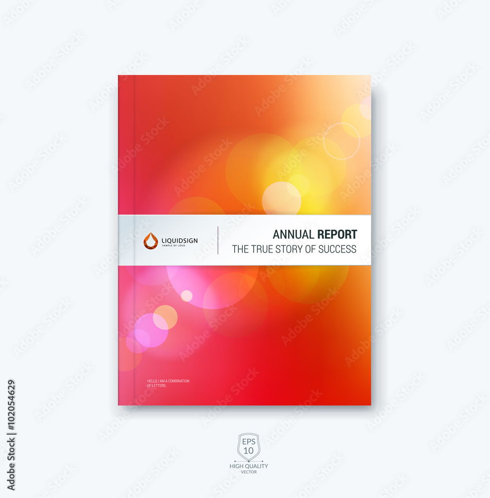 Fototapeta premium Business brochure, flyer and cover design layout template with b