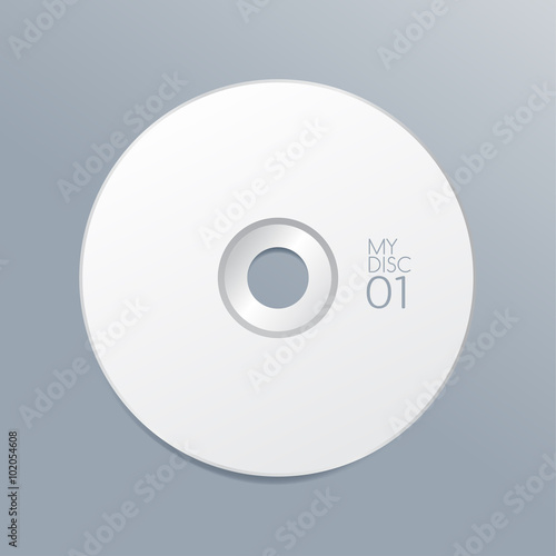 Cd With Cover Template : Vector Illustration