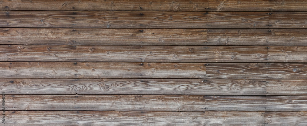 Fototapeta premium Brown wood plank wall texture background