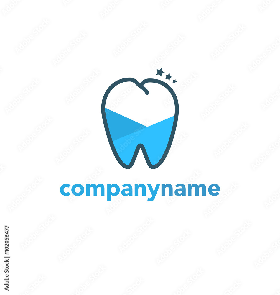 Vector logo design dentist teeth Vector logo design dentist teeth