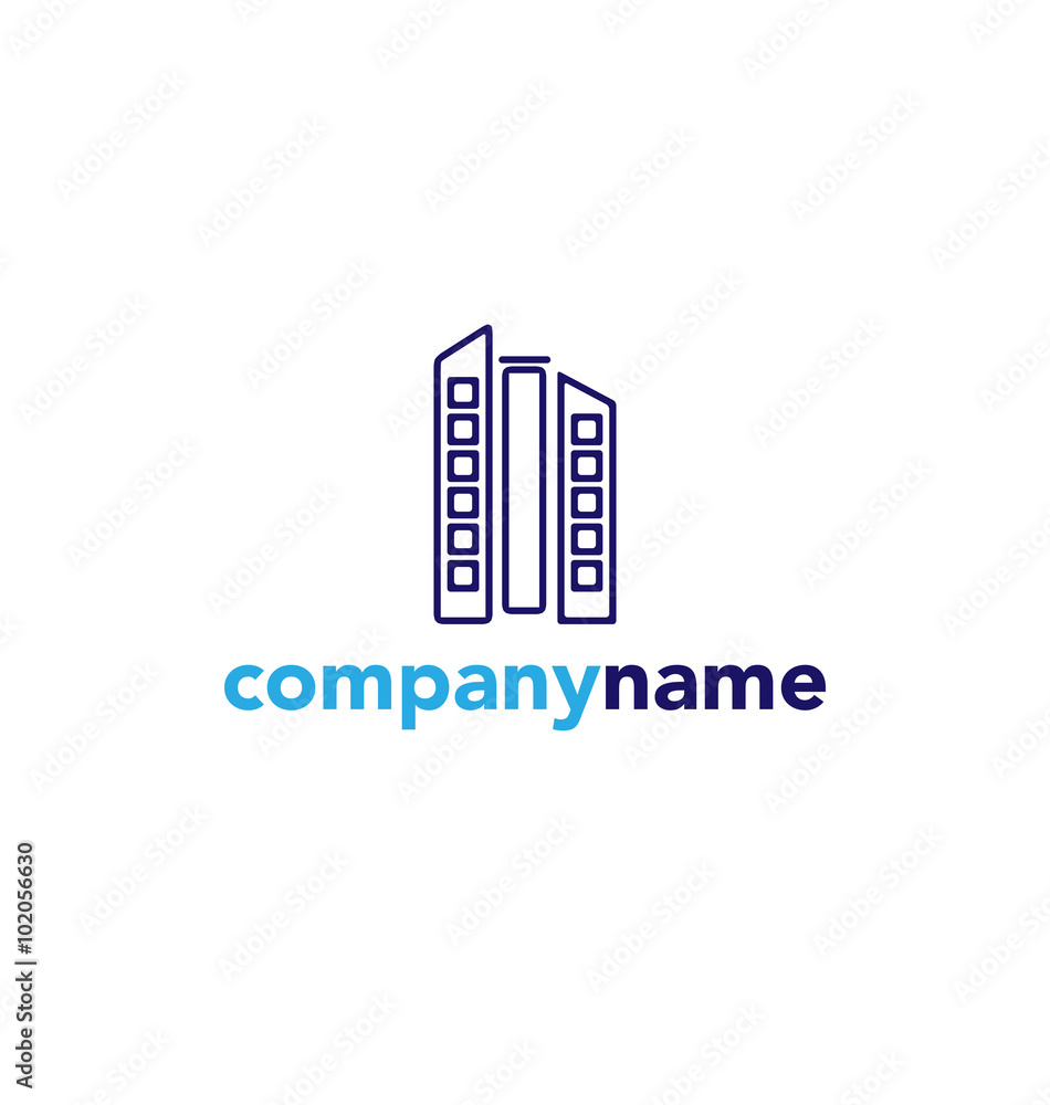 Architect Construction vector logo Architect Construction vector logo