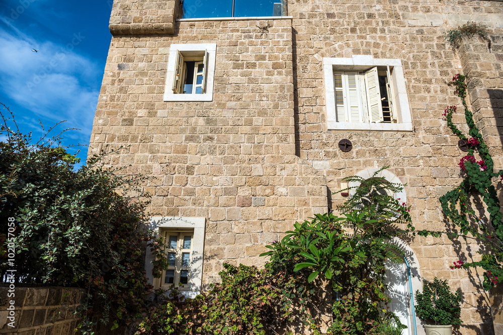 Fototapeta premium apartment house in old part of Jaffa, Tel Aviv, Israel