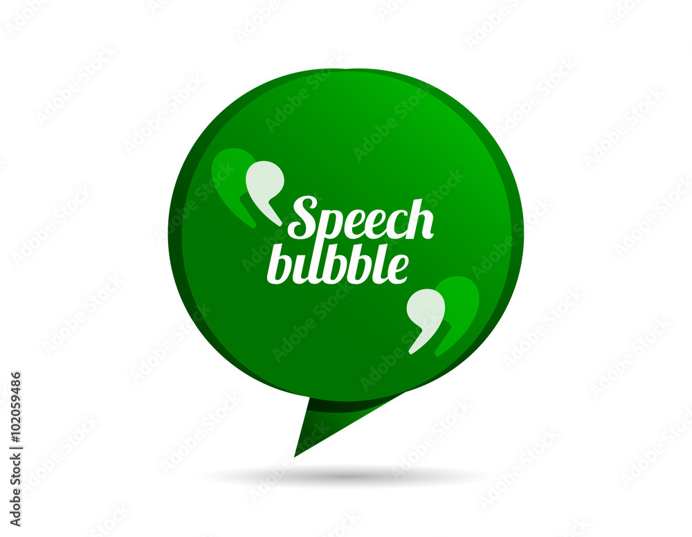 Origami speech bubble vector with quotes signs. Origami speech bubble vector with quotes signs.