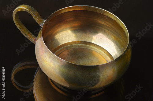 Vintage brass cup 