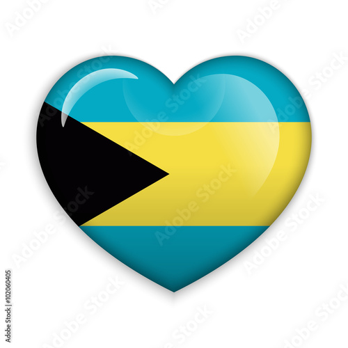 Love Bahamas. Flag Heart Glossy Button Free Download Love Bahamas. Flag Heart Glossy Button - GFXLoad