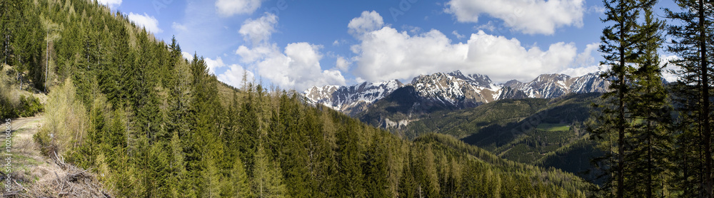 Bergmassiv des Reiting in den Eisenerzer Alpen, Steiermark, Österreich, Europa