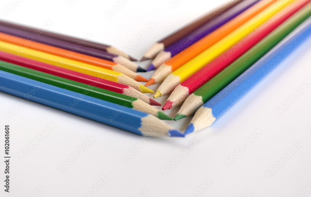 Abstract background from color pencils Abstract background from color pencils