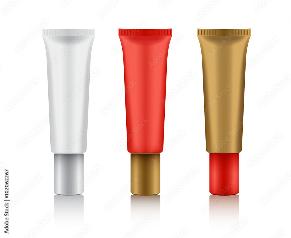 Cosmetic Packaging : Plastic Tube : Vector Illustration Cosmetic Packaging : Plastic Tube : Vector Illustration