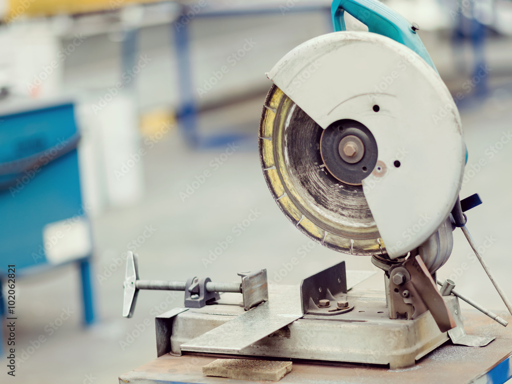 Fototapeta premium Asian worker in production plant on the factory floor