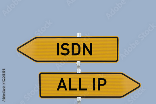 Schild ISDN All-IP   photo