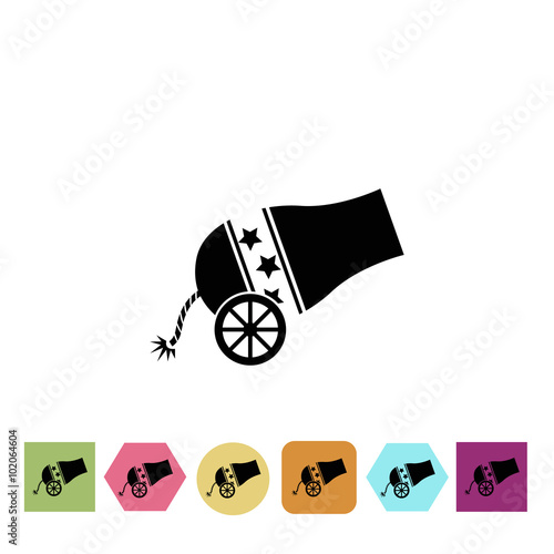 Circus cannon icon