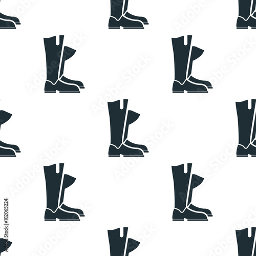 Horse jockey boots icon