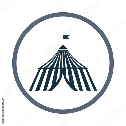 Circus dome icon