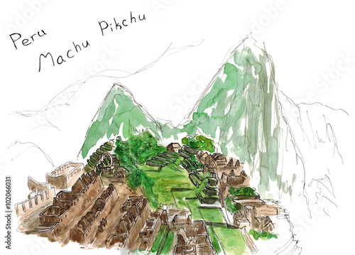 Free machu picchu - Vector Art