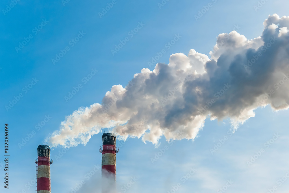 Pollute the atmosphere Pollute the atmosphere