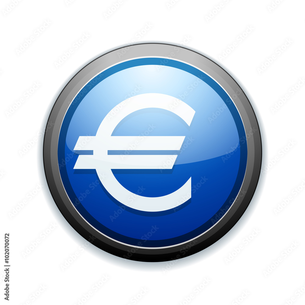 Euro button sign Euro button sign