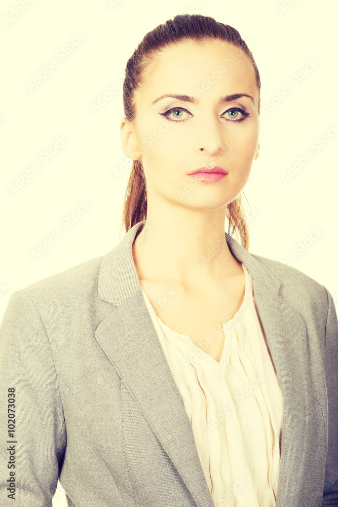 Beautiful confident businesswoman. Beautiful confident businesswoman.