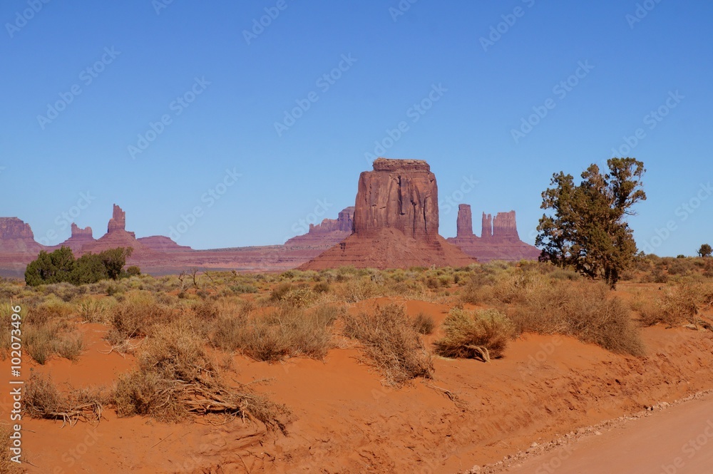 View of Monument Valley Navajo Tribal Park