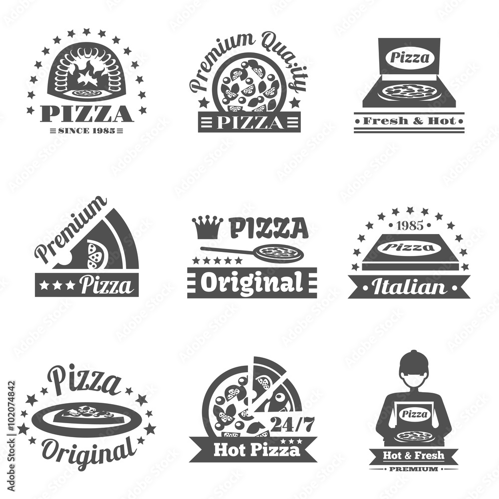 Pizzeria Label Set