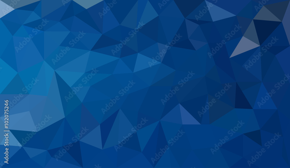 Blue abstract geometric triangular polygon style illustration graphic background