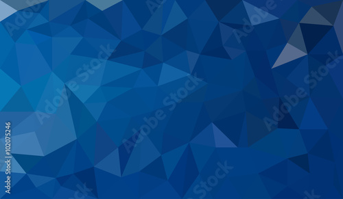Blue abstract geometric triangular polygon style illustration graphic background