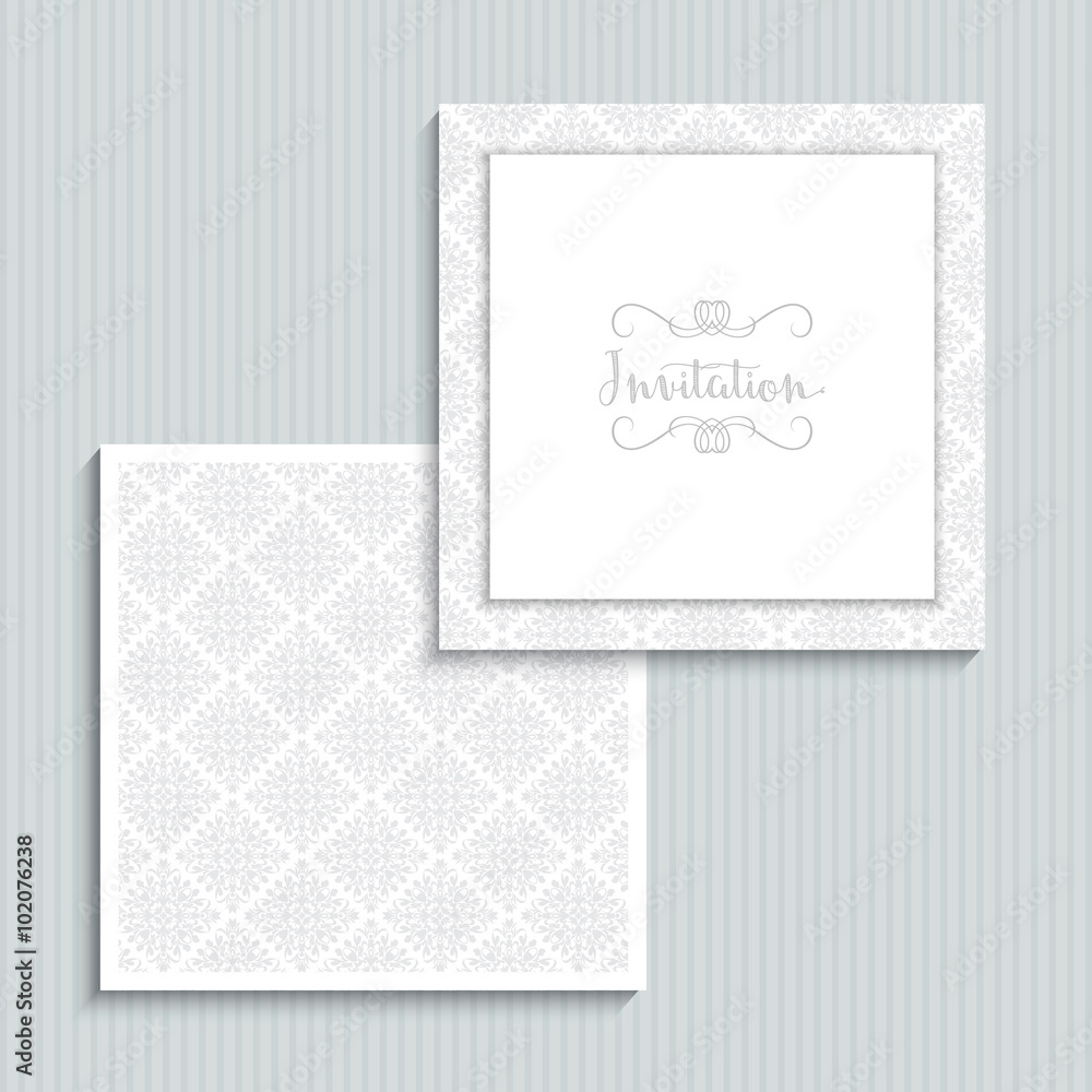 Wedding invitation design - obrazy, fototapety, plakaty 