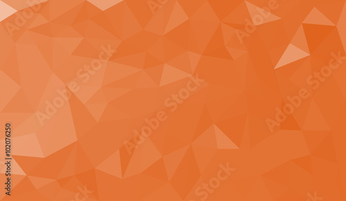 Orange abstract geometric triangular polygon style illustration graphic background