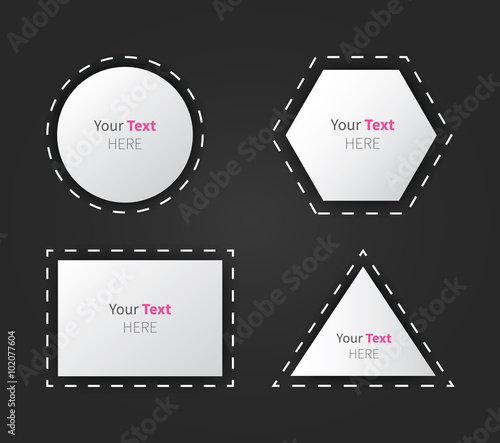 modern marketing shapes