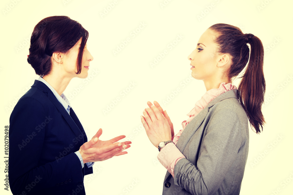 Two angry businesswomans.