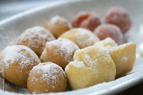 carnival fritters called castagnole