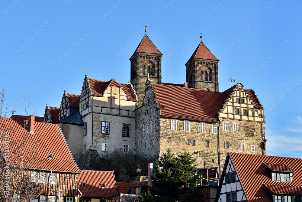 Schlossberg mit Stiftskirche | Quedlinburg