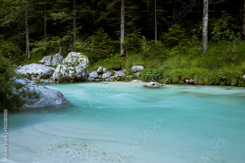 Soca river in Triglav National Park, Slovenia