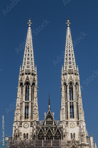 Towers on the Votive Church in Vienna