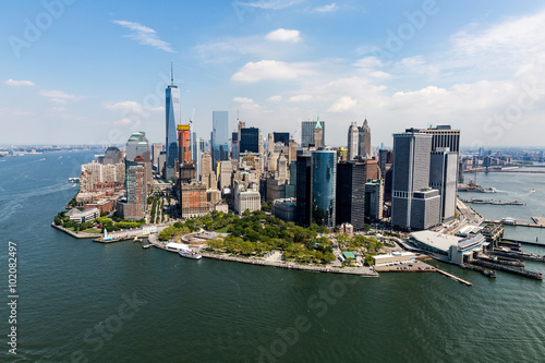 Fototapeta Manhattan w Nowym Jorku panoramiczna duża