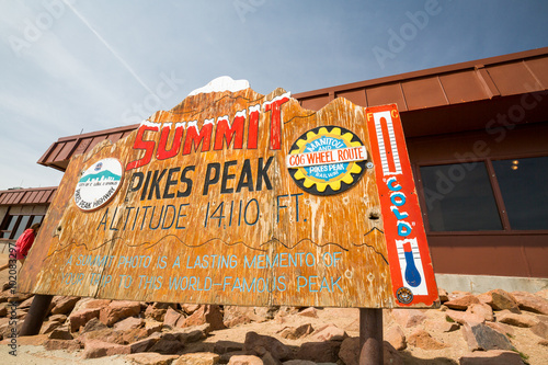​PIKES PEAK, COLORADO - AUGUST 26: Views of the Pikes Peak sig