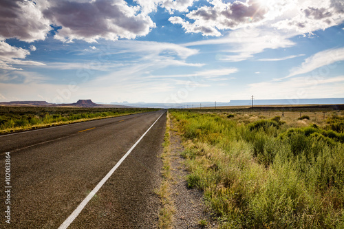 Billede på lærred Highway U.S. Route 162 in summer 2015