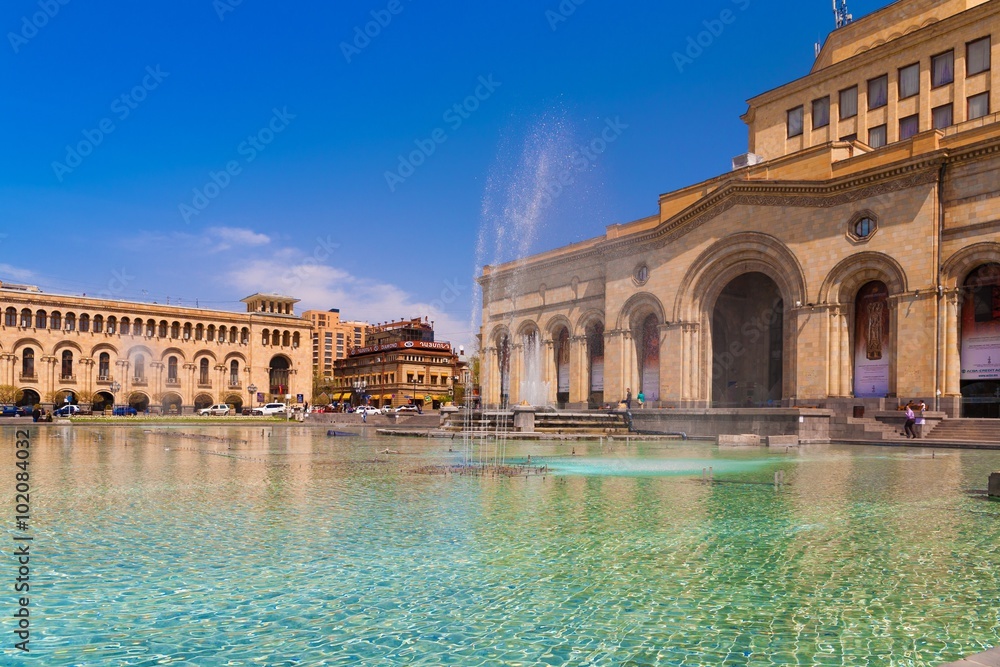 Republic  Square Yerevan Day