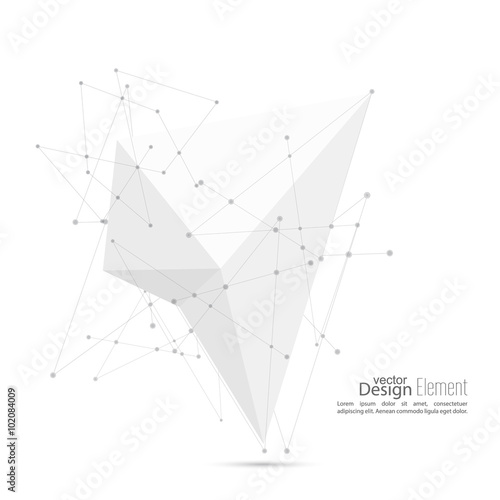 Abstract polygonal geometric shape.