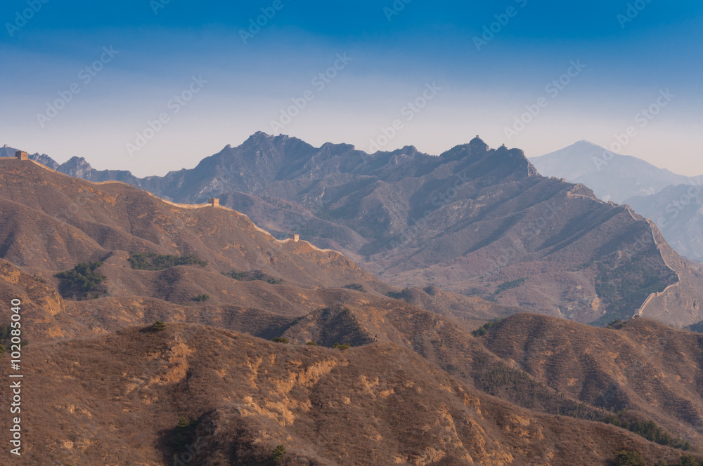 Great wall of china in jinshanling