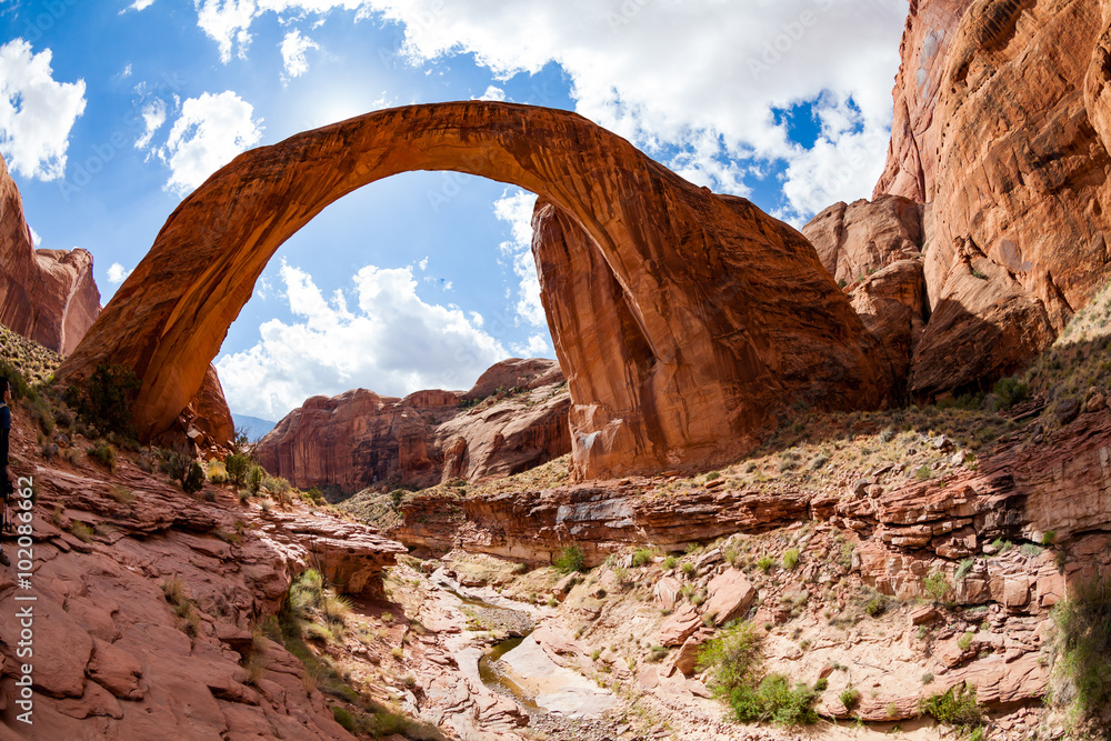 Rainbow Arch at the Lake Powell, Utah