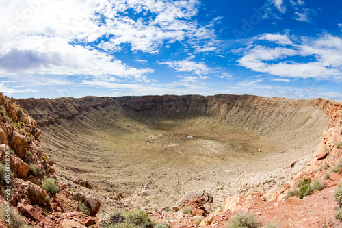 View of the Meteor Crater, Flagstaff, Arizona