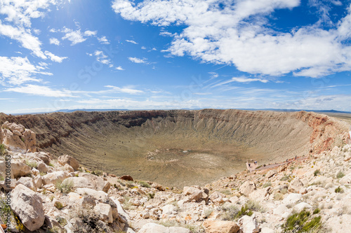 View of the Meteor Crater, Flagstaff, Arizona photo