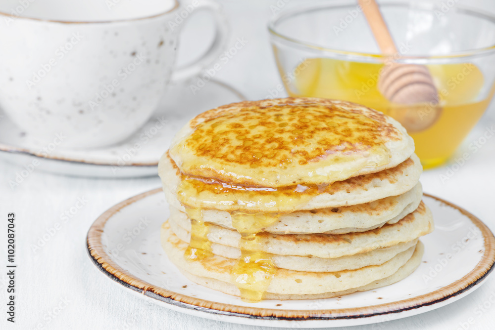 Pancakes with honey Pancakes with honey