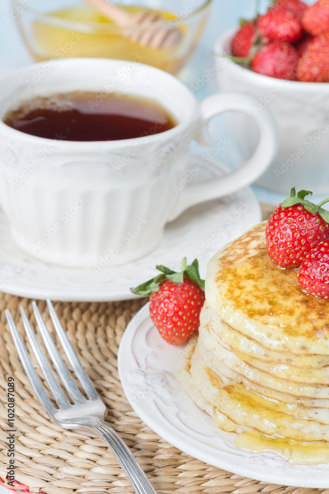 Pancakes with honey Pancakes with honey