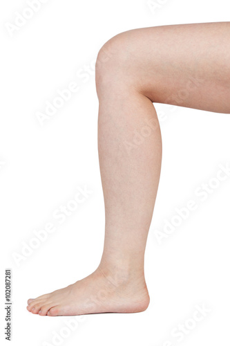 Fotografie Women's leg, bent at the knee