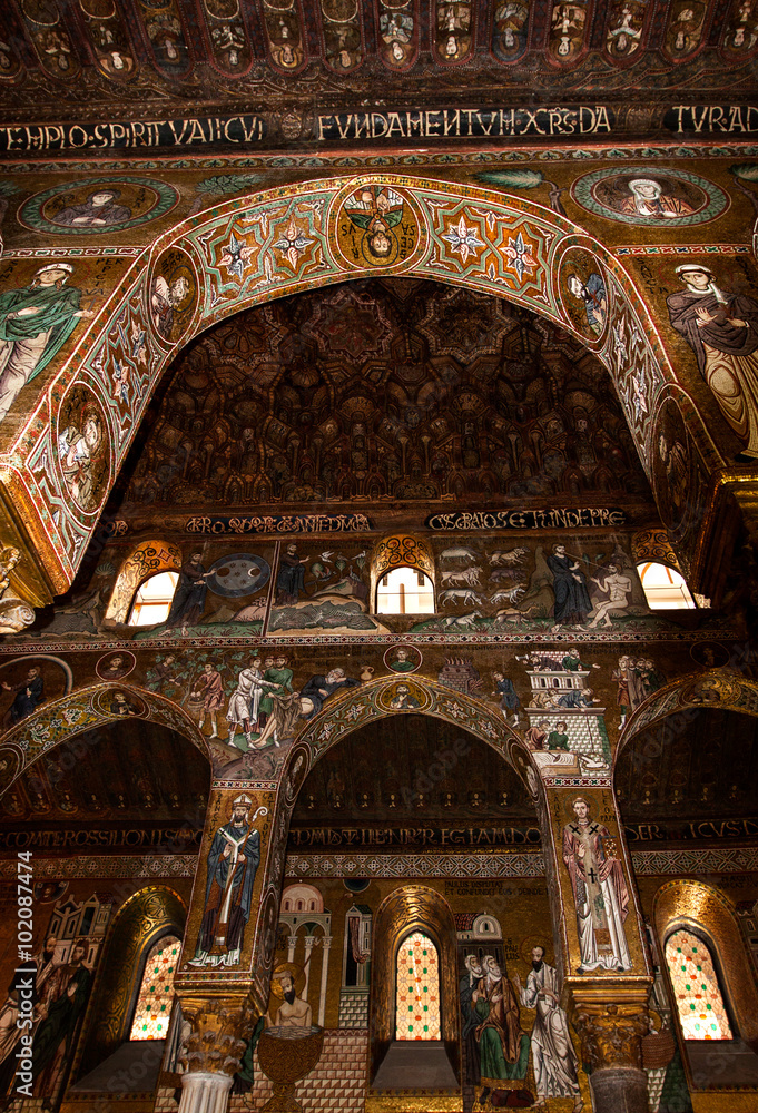  Interior Shot of the famous Cappella Palatina in Sicily