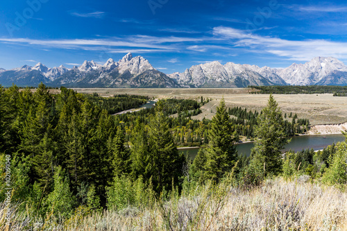 Views of the Grand Teton National Park and the Snake River, Wyom photo