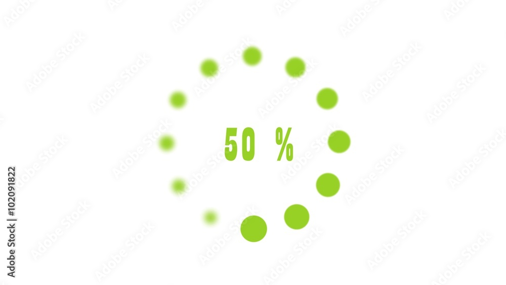 Loading circle animation 0-100% 4k seamless loopable Loading circle animation 0-100% 4k seamless loopable