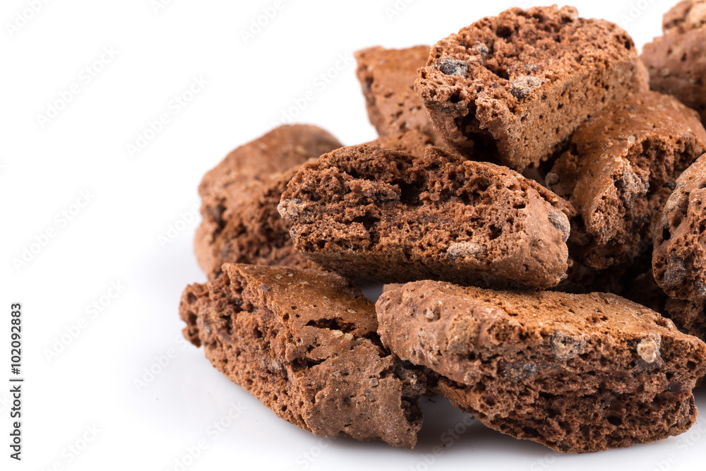Fototapeta premium Cantucci with chocolate pieces