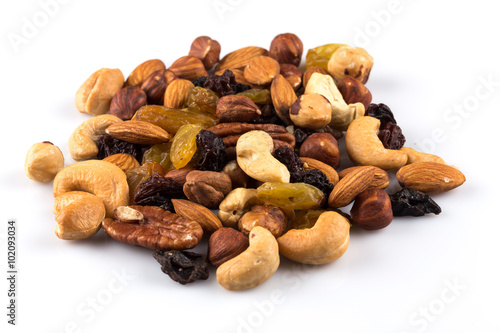 Mix nuts and dry fruits